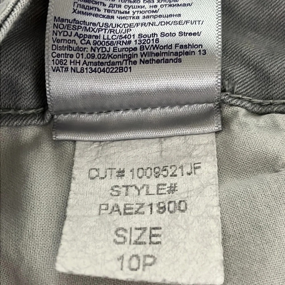 NYDJ Alina Ankle Released Hem Jeans in Reims - Size 10P - Picture 9 of 9